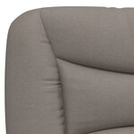 vidaXL Lit avec matelas taupe 90x190 cm tissu