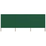 vidaXL Paravent 3 panneaux Tissu 400 x 80 cm Vert
