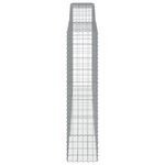 vidaXL Paniers à gabions arqués 9 Pièces 400x50x200/220 cm Fer galvanisé