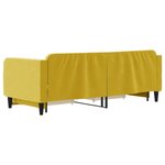 vidaXL Lit de jour avec gigogne et tiroirs jaune 80x200 cm velours