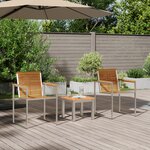 vidaXL Transat avec Chaises de Jardin 3 Pièces en Bois Massif d'Acacia