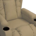 vidaXL Fauteuil inclinable Cappuccino Similicuir