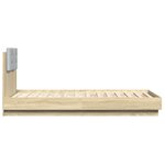 vidaXL Cadre de lit tête de lit chêne sonoma 90x190 cm bois ingénierie