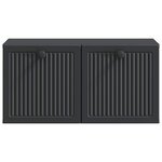 vidaXL Meuble TV mural Noir 59 5 x 31 x 30 cm Bois d'ingénierie
