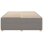 vidaXL Cadre de lit sans matelas taupe 140x190 cm tissu