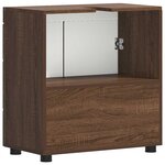 vidaXL Ensemble d'armoire de salle de bain TULUM Chêne brun