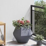 vidaXL Jardinière Anthracite 50 x 50 x 40 cm Acier