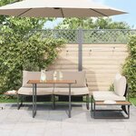 vidaXL Table de Jardin Marron 100 x 55 x 70 cm bois