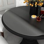 vidaXL Protecteur de table mat Ø 100 cm 1 6 mm PVC