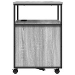vidaXL Gabarit de bureau avec station de recharge Sonoma gris