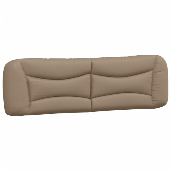 vidaXL Coussin de tête de lit Hvar cappuccino 180 cm similicuir