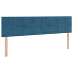 vidaXL Lit de Rangement avec matelas Bleu foncé 90 x 200 cm