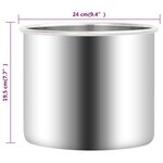 vidaXL Chambre à vide avec pompe à 2 étages 7 4 L