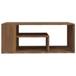 vidaXL Table basse Chêne marron 100x50x40 cm Bois d'ingénierie