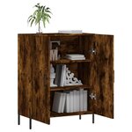 vidaXL Buffet chêne fumé 69 5x34x90 cm bois d'ingénierie