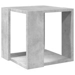 vidaXL Table basse gris béton 32x32x30 cm bois d'ingénierie