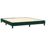 vidaXL Cadre de lit vert foncé 160x200 cm velours