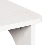 vidaXL Table basse Blanc 80 x 50 x 31 cm Bois massif en pin