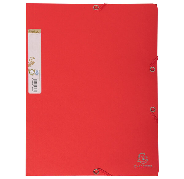 Chemise élast.3Rabat FOREVER Rouge/Orange x 25 EXACOMPTA