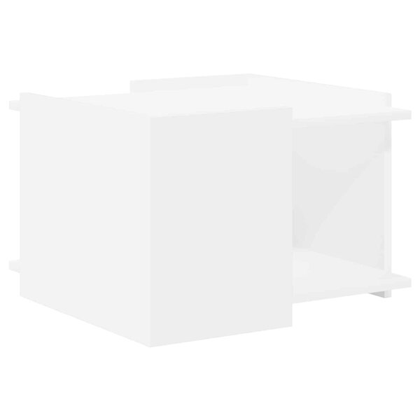 vidaXL Table basse Blanc 50 5 x 50 x 33 cm Bois d'ingénierie