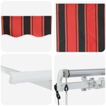 vidaXL Auvent Rétractable Orange 300 x 200 cm tissu