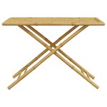 vidaXL Ensemble de bistro pliante 5 Pièces et coussins blanc crème bambou