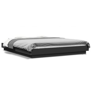 vidaXL Cadre de lit sans matelas noir 150x200 cm
