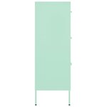 vidaXL Armoire à tiroirs Vert menthe 80x35x101 5 cm Acier