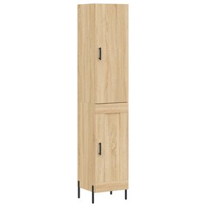 vidaXL Buffet haut Chêne sonoma 34 5x34x180 cm Bois d'ingénierie