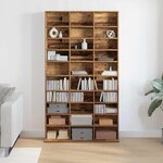 vidaXL Meuble CD Bois ancien 101 x 23 x 177.5 cm Bois d'ingénierie