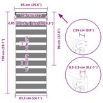 vidaXL Store zèbre beige marbré largeur du tissu 60 9 cm polyester