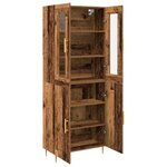 vidaXL Haut Armoire 2 Pièces Bois ancien Bois d'ingénierie