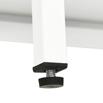 vidaXL Buffet Blanc 70x35x70 cm Acier et verre