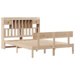 vidaXL Lit bibliothèque sans matelas 160x200 cm bois massif de pin