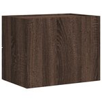 vidaXL Tables de chevet murales 2 Pièces chêne marron 45x30x35 cm