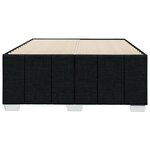vidaXL Cadre de lit sans matelas noir 120x190 cm tissu