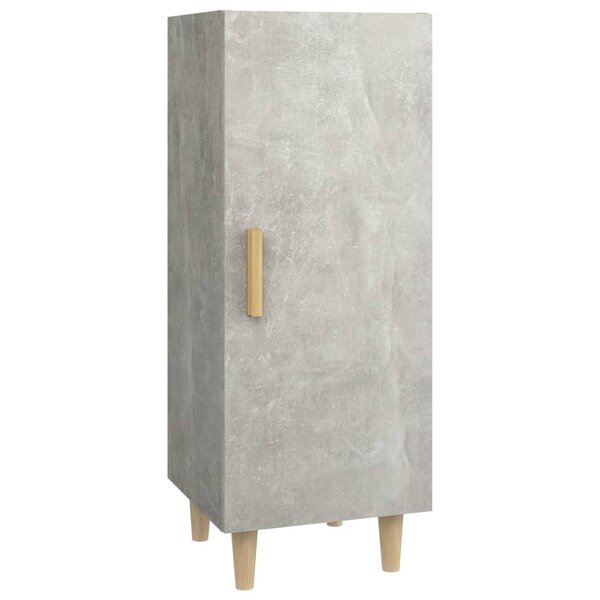 vidaXL Buffet Gris béton 34 5x34x90 cm Bois d'ingénierie