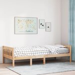 vidaXL Lit pour enfants sans matelas 75x190 cm bois de pin massif
