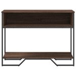 vidaXL Table console chêne marron 100x35x74 5 cm bois d'ingénierie