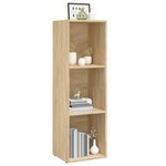 vidaXL Bibliothèque/Meuble TV chêne sonoma bois d'ingénierie