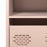 vidaXL Buffet rose 35x39x73 5 cm acier laminé à froid