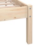 vidaXL Cadre de lit sans matelas bois massif 100x200 cm