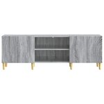 vidaXL Meuble TV Sonoma gris 150 x 31 x 50 cm Bois d'ingénierie