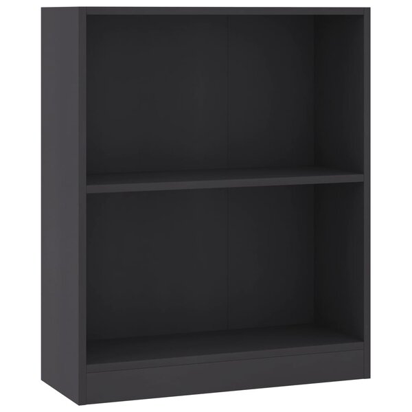 vidaXL Bibliothèque Gris 60x24x76 cm Bois d'ingénierie