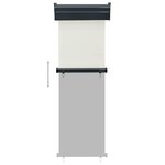 vidaXL Auvent latéral de balcon 65x250 cm Crème