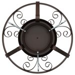 vidaXL Pied de Sapin de Noël Cuivre antique 40 x 40 x 20.5 cm Acier