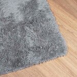 vidaXL Tapis Shaggy à poils longs NAVARRA gris clair 240x240 cm