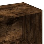 vidaXL Bibliothèque chêne fumé 57x28 5x174 cm bois d'ingénierie