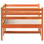 vidaXL Lit de jour sans matelas cire marron 80x200 cm bois pin massif