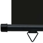 vidaXL Auvent latéral de balcon 165x250 cm noir